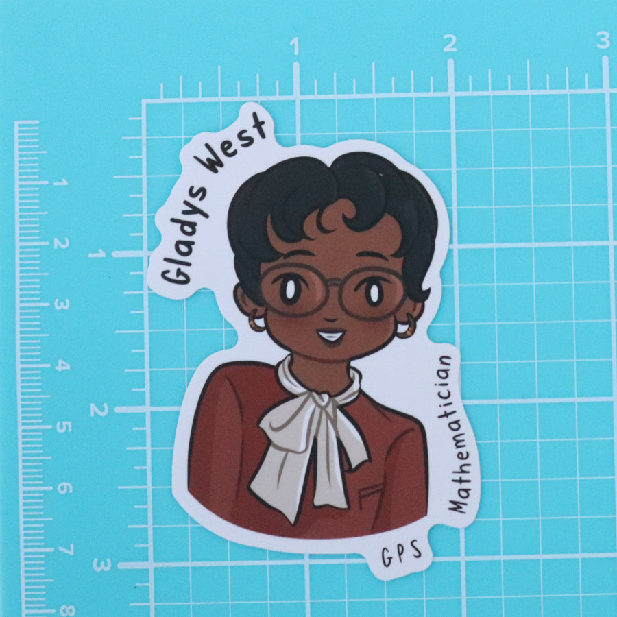 WOMEN IN SCIENCE GLADYS WEST - MATHEMATICIAN, GPS STICKER