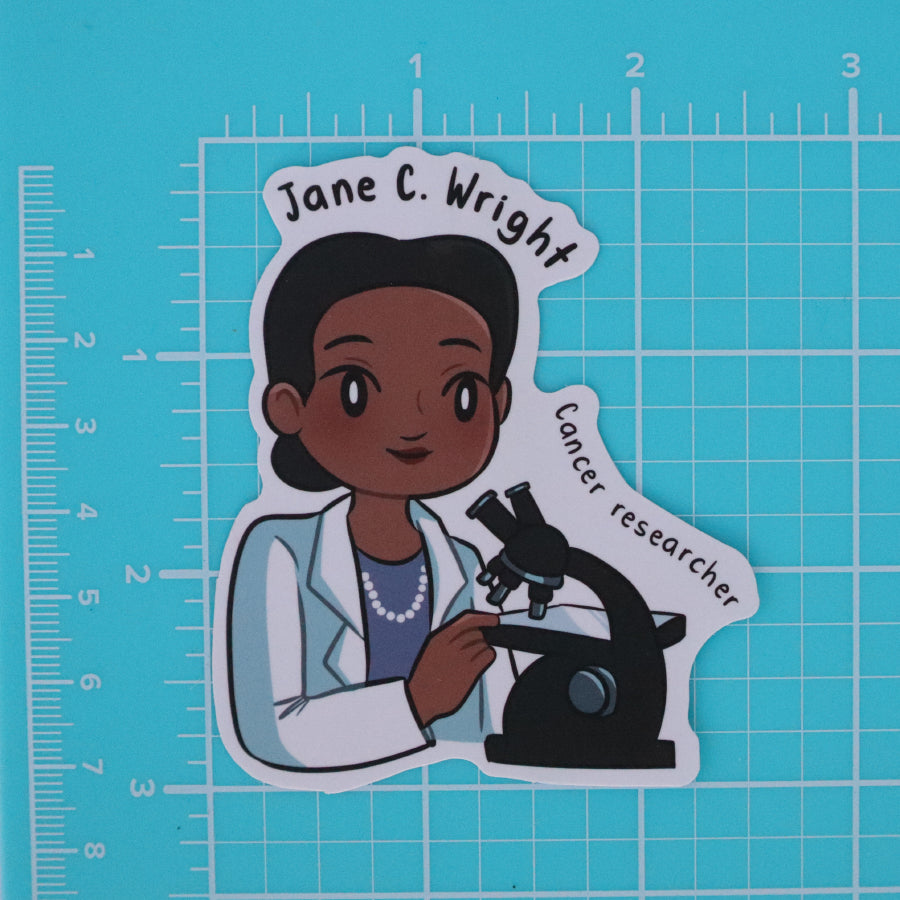 WOMEN IN SCIENCE JANE C. WRIGHT - CANCER RESEARCHER STICKER