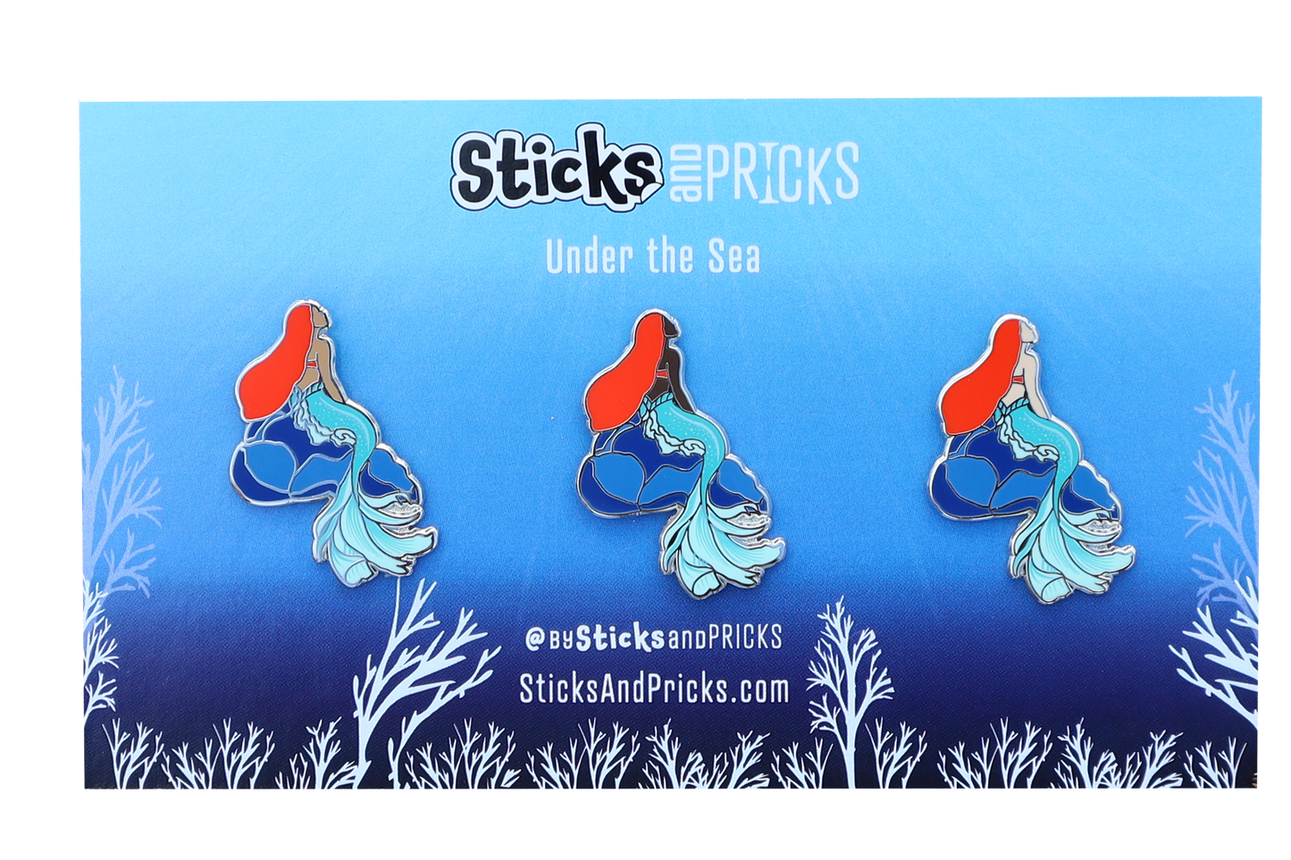 LITTLE MERMAID - ALL SKIN TONE 3 PACK PINS
