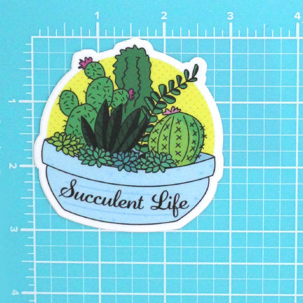 SUCCULENT LIFE STICKER