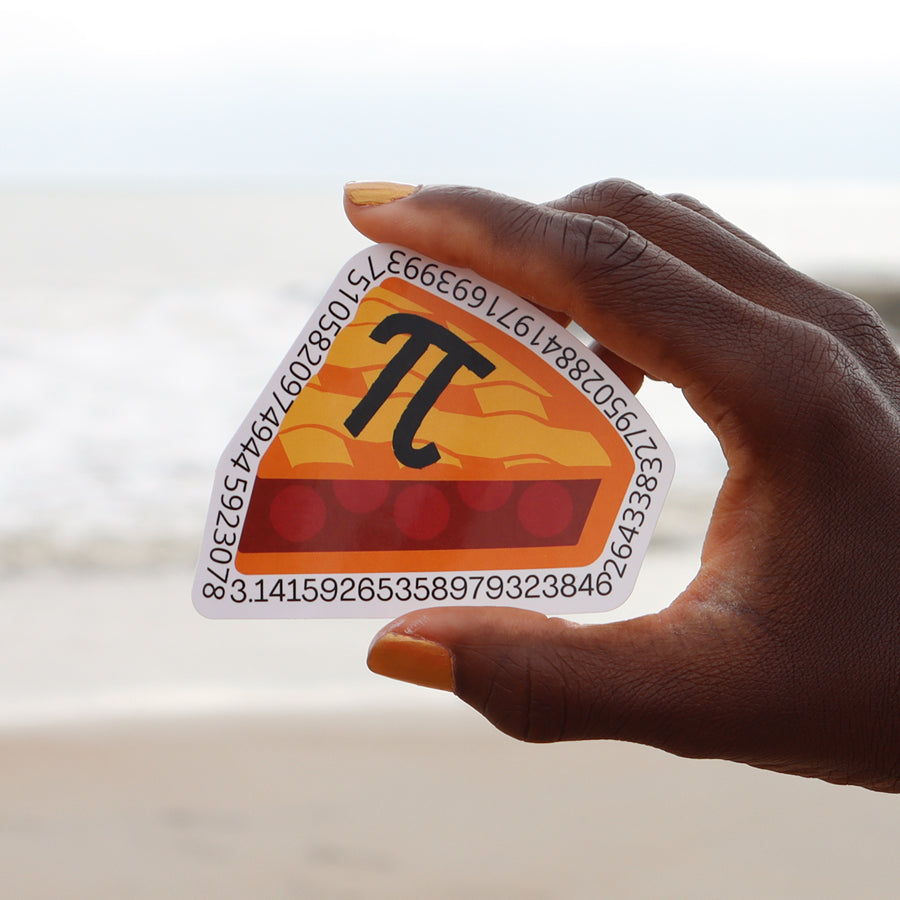 A SLICE OF PI MATH STICKER