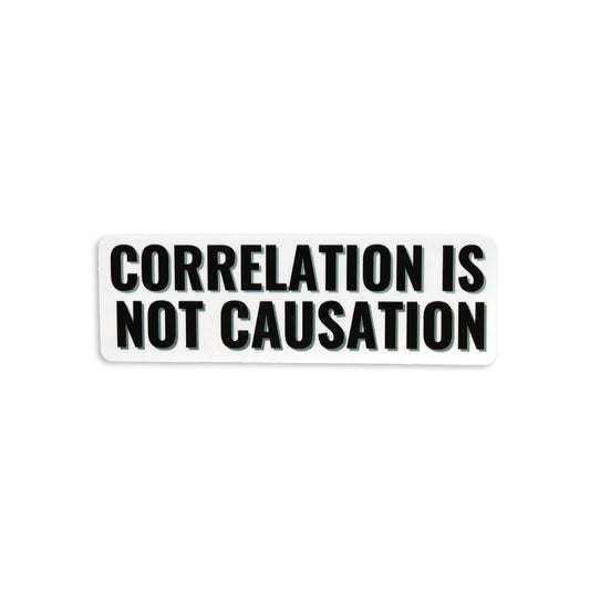 CORRELATIONS IS NOT CAUSATION MATH STICKER