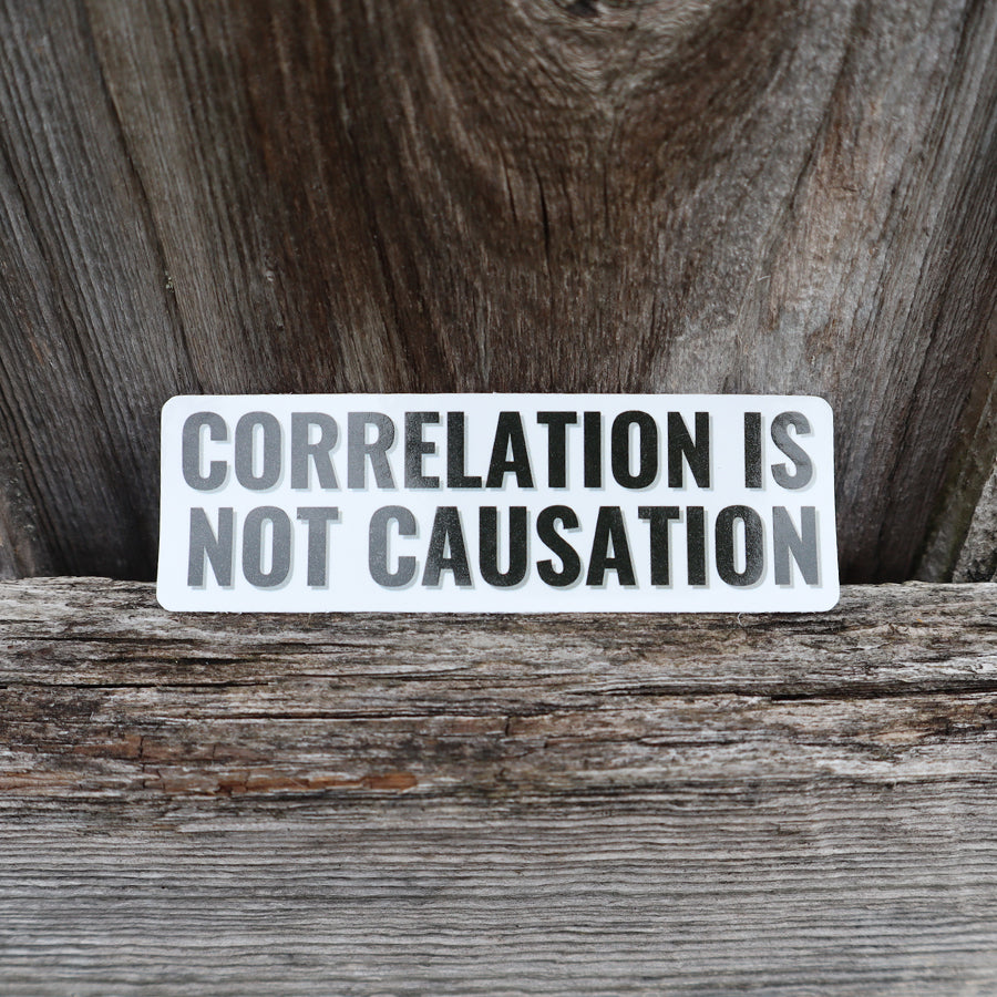 CORRELATIONS IS NOT CAUSATION MATH STICKER