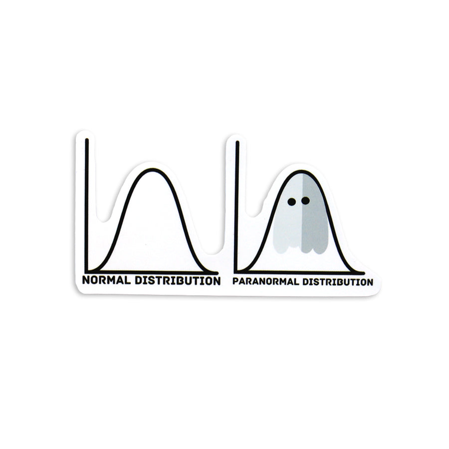 PARANORMAL BELL CURVE MATH STICKER