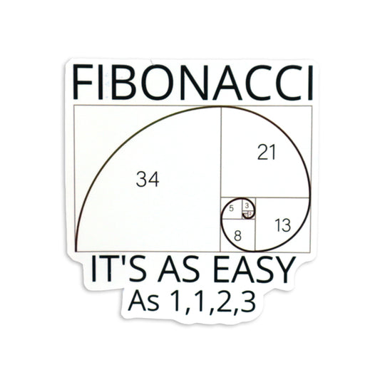 FIBONACCI MATH STICKER