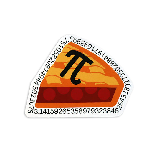 A SLICE OF PI MATH STICKER