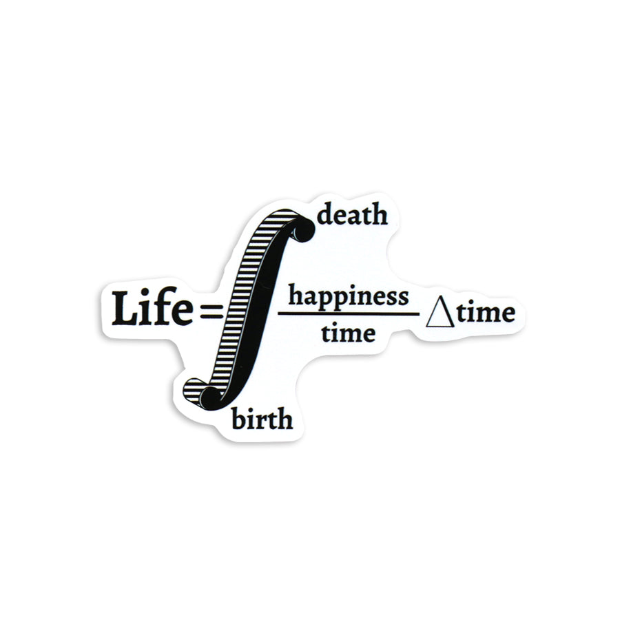 A FUNCTION OF LIFE MATH STICKER