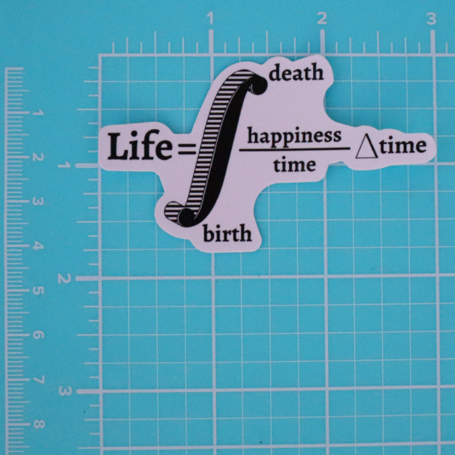 A FUNCTION OF LIFE MATH STICKER