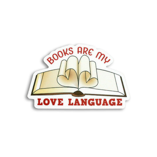 BOOKS ARE MY LOVE LANGUAGE STICKER