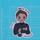 WOMEN IN SCIENCE MARIE CURIE - CHEMIST, RADIOACTIVITY STICKER