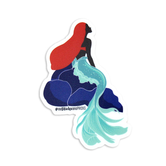 LITTLE MERMAID - DARK SKIN TONE STICKER