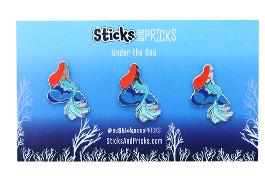 LITTLE MERMAID - ALL SKIN TONE 3 PACK PINS