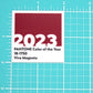 PANTONE 2023 COLOR OF THE YEAR STICKER