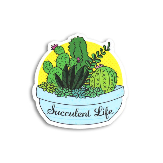 SUCCULENT LIFE STICKER