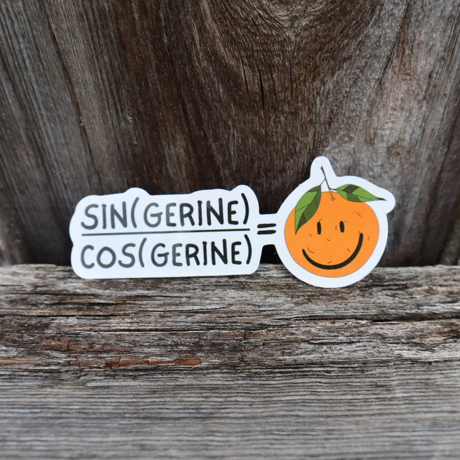 TANGERINE MATH STICKER